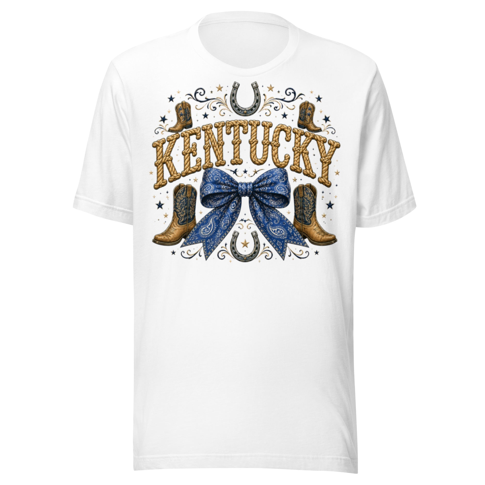 Kentucky Western Bow Tee | Rope Letter Design | Classic - Bluegrass Elite Apparel LLC