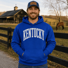 Kentucky White Arch Hoodie | Vintage Athletic Design - Bluegrass Elite Apparel LLC