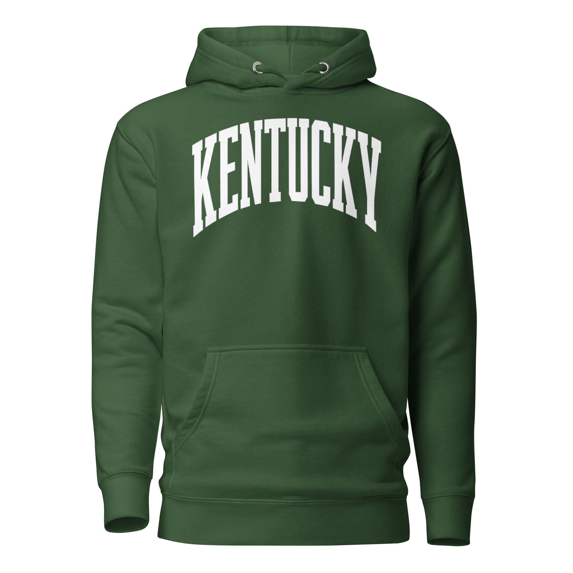 Kentucky White Arch Hoodie | Vintage Athletic Design - Bluegrass Elite Apparel LLC