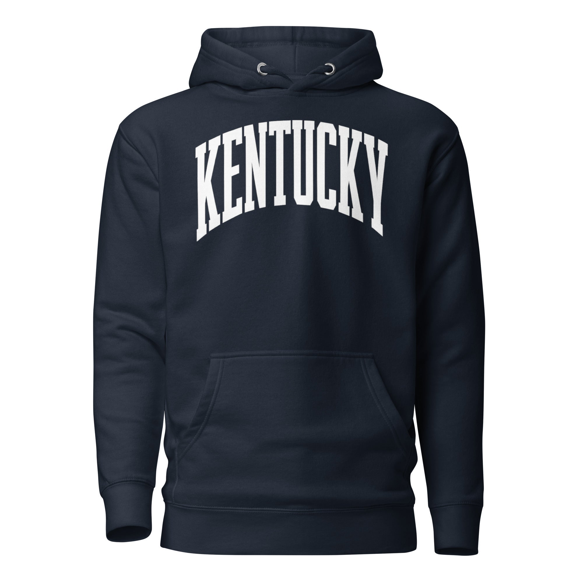 Kentucky White Arch Hoodie | Vintage Athletic Design - Bluegrass Elite Apparel LLC