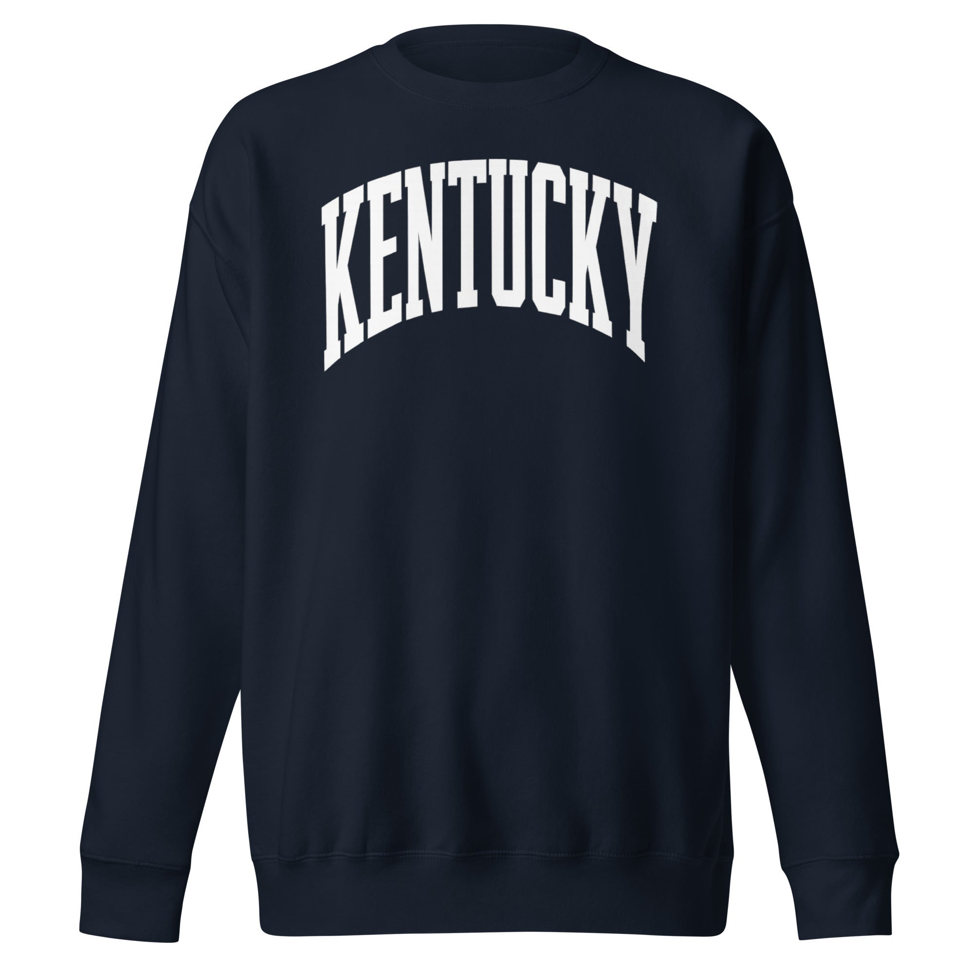 Kentucky White Arch Sweatshirt | Vintage Athletic Design - Bluegrass Elite Apparel LLC