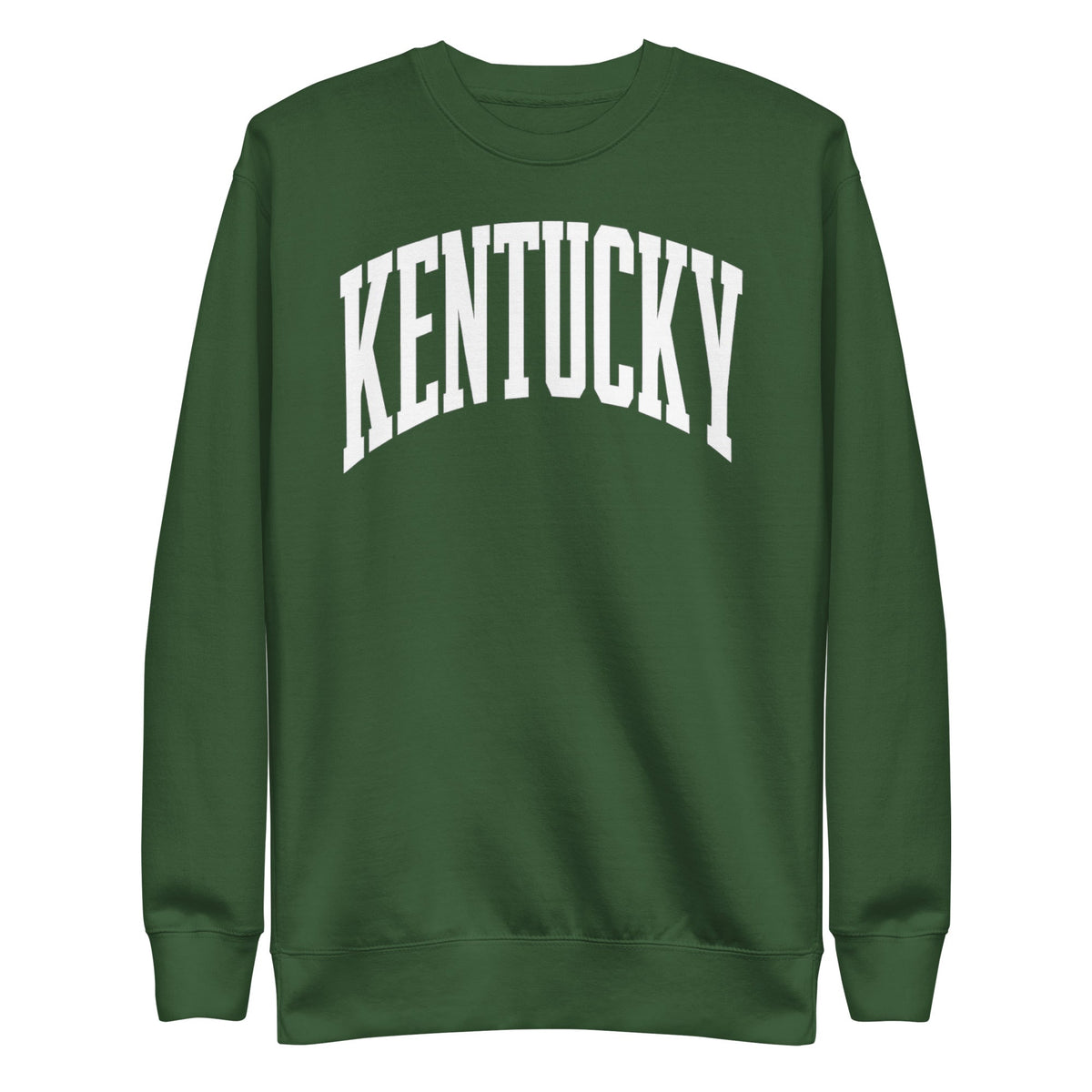 Kentucky White Arch Sweatshirt | Vintage Athletic Design - Bluegrass Elite Apparel LLC