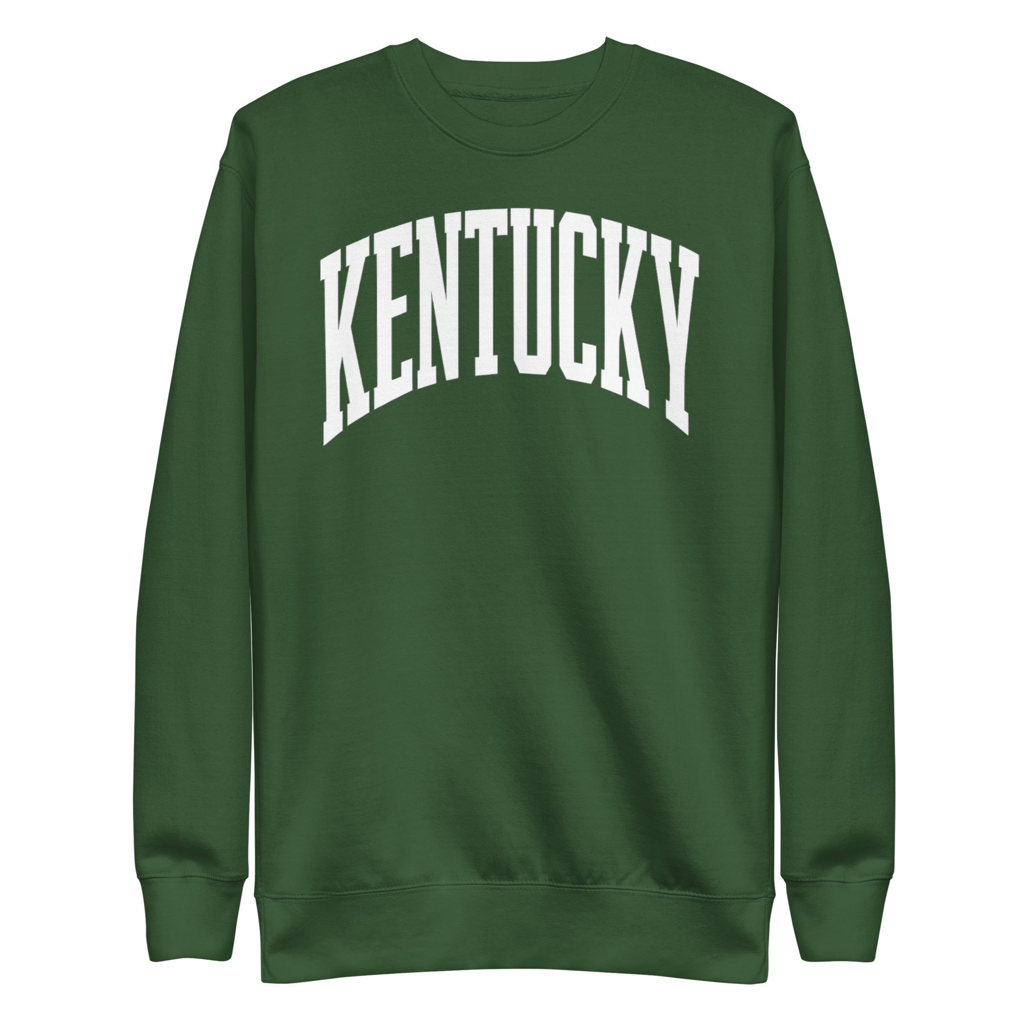 Kentucky White Arch Sweatshirt | Vintage Athletic Design - Bluegrass Elite Apparel LLC