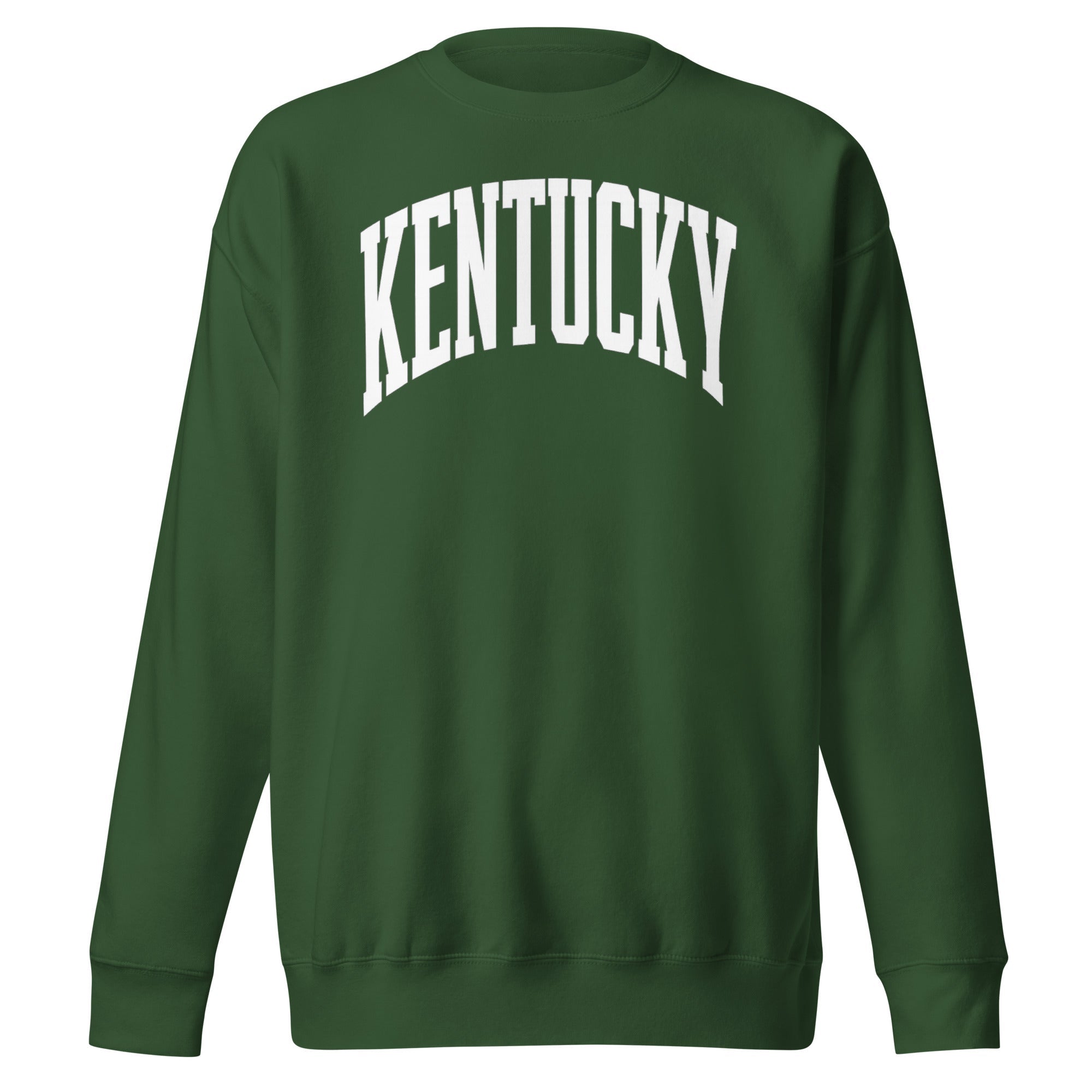 Kentucky White Arch Sweatshirt | Vintage Athletic Design - Bluegrass Elite Apparel LLC