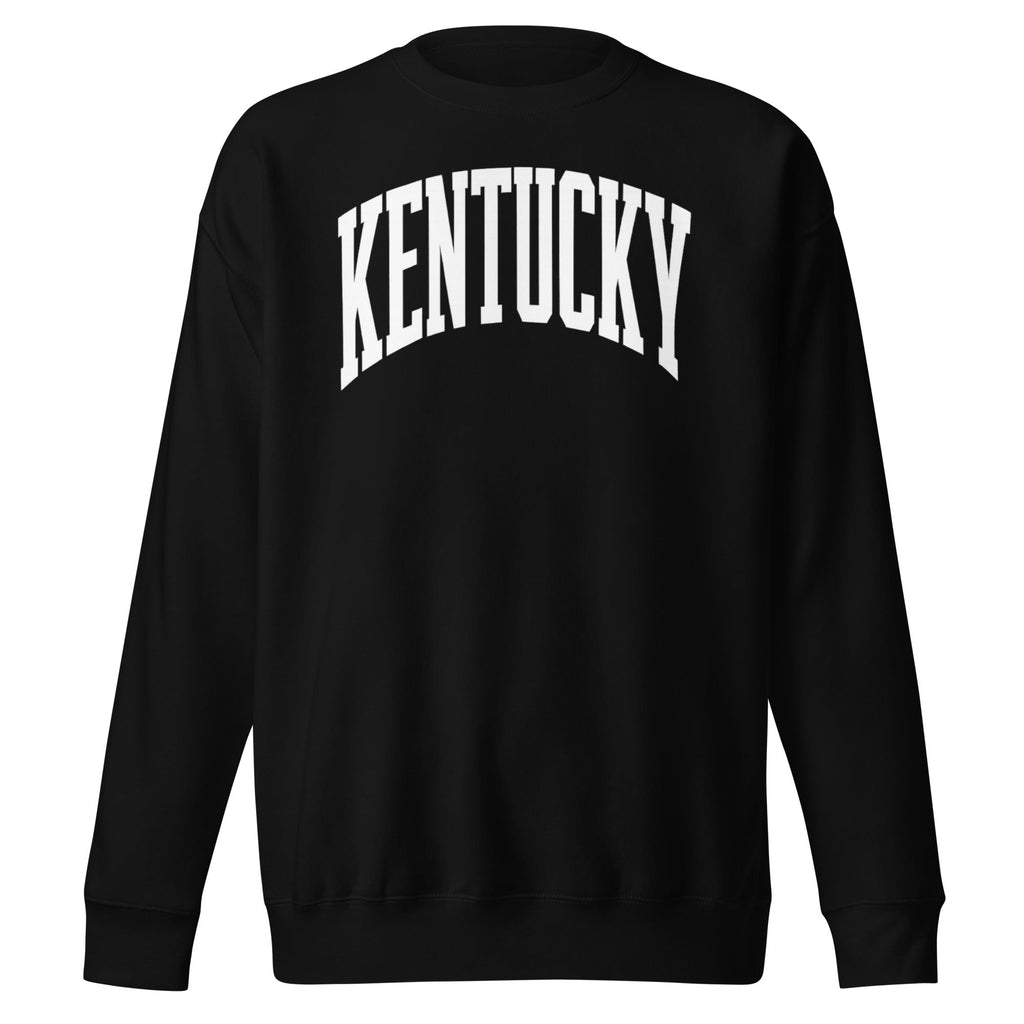 Kentucky White Arch Sweatshirt | Vintage Athletic Design - Bluegrass Elite Apparel LLC