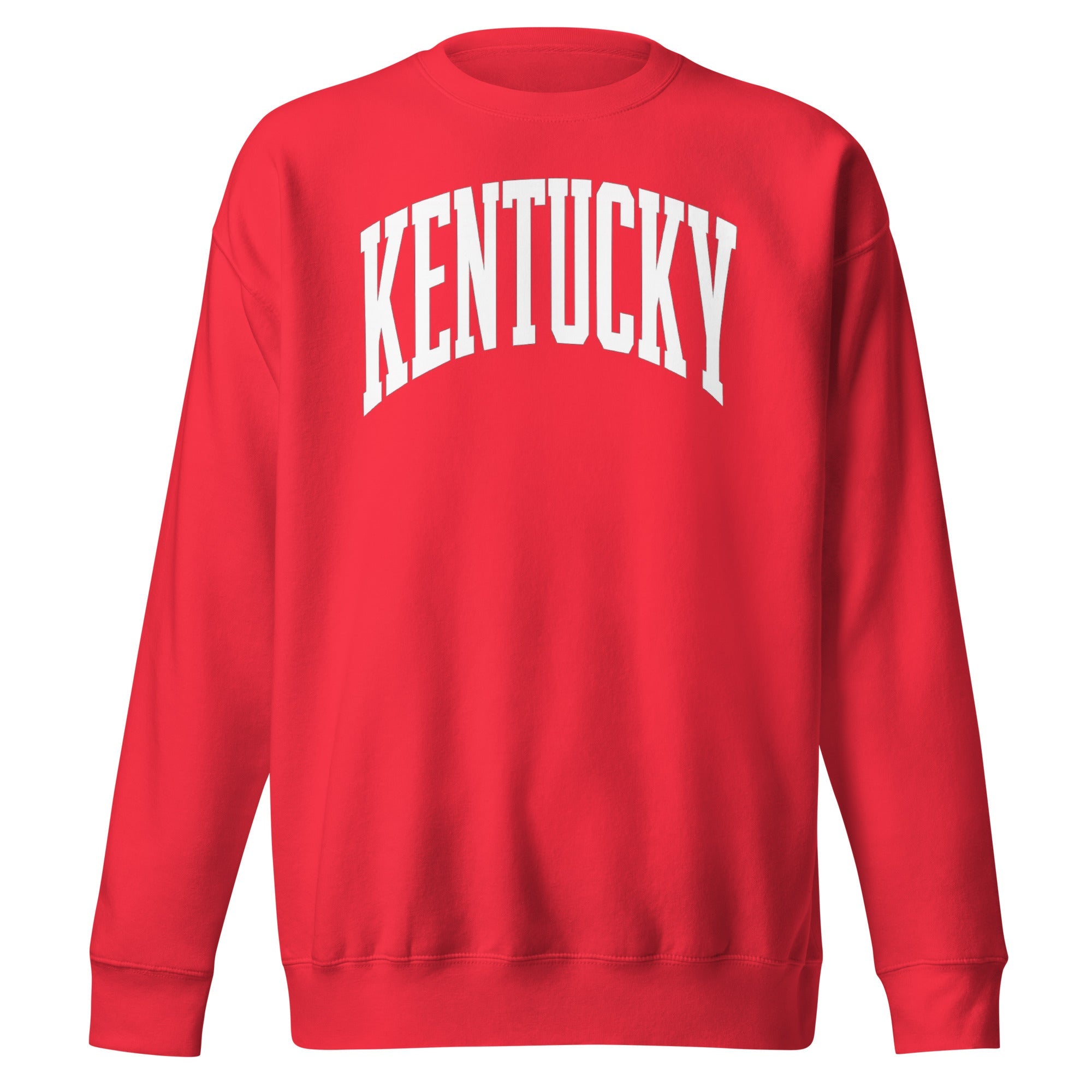 Kentucky White Arch Sweatshirt | Vintage Athletic Design - Bluegrass Elite Apparel LLC