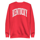Kentucky White Arch Sweatshirt | Vintage Athletic Design - Bluegrass Elite Apparel LLC
