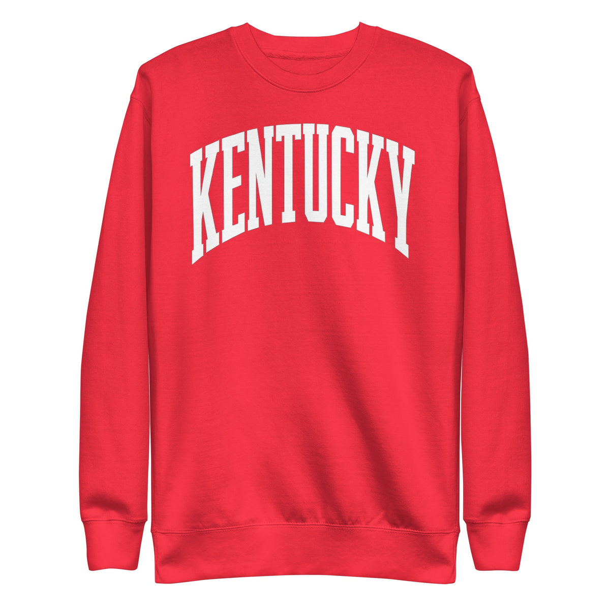 Kentucky White Arch Sweatshirt | Vintage Athletic Design - Bluegrass Elite Apparel LLC