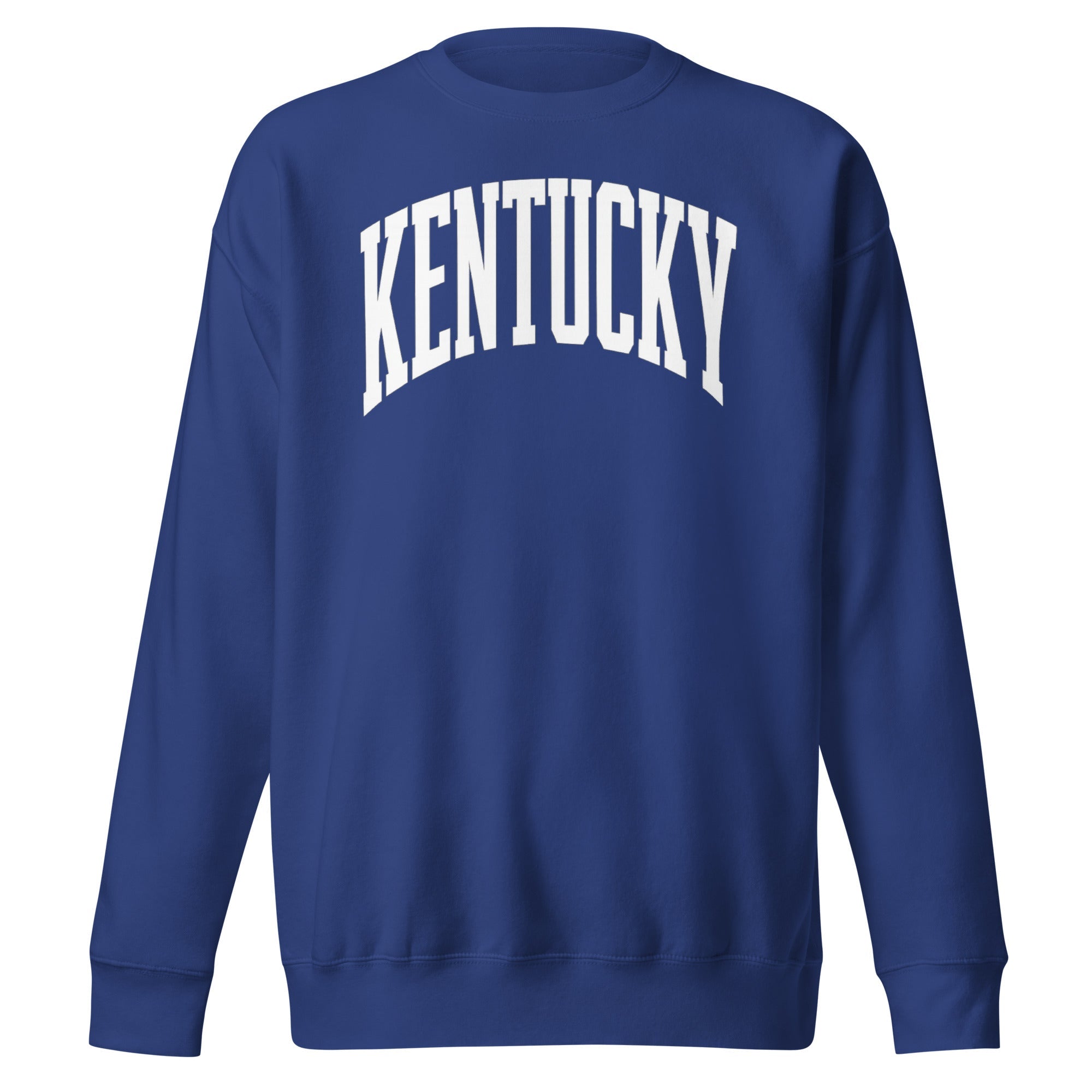 Kentucky White Arch Sweatshirt | Vintage Athletic Design - Bluegrass Elite Apparel LLC
