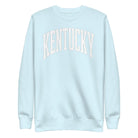 Kentucky White Arch Sweatshirt | Vintage Athletic Design - Bluegrass Elite Apparel LLC