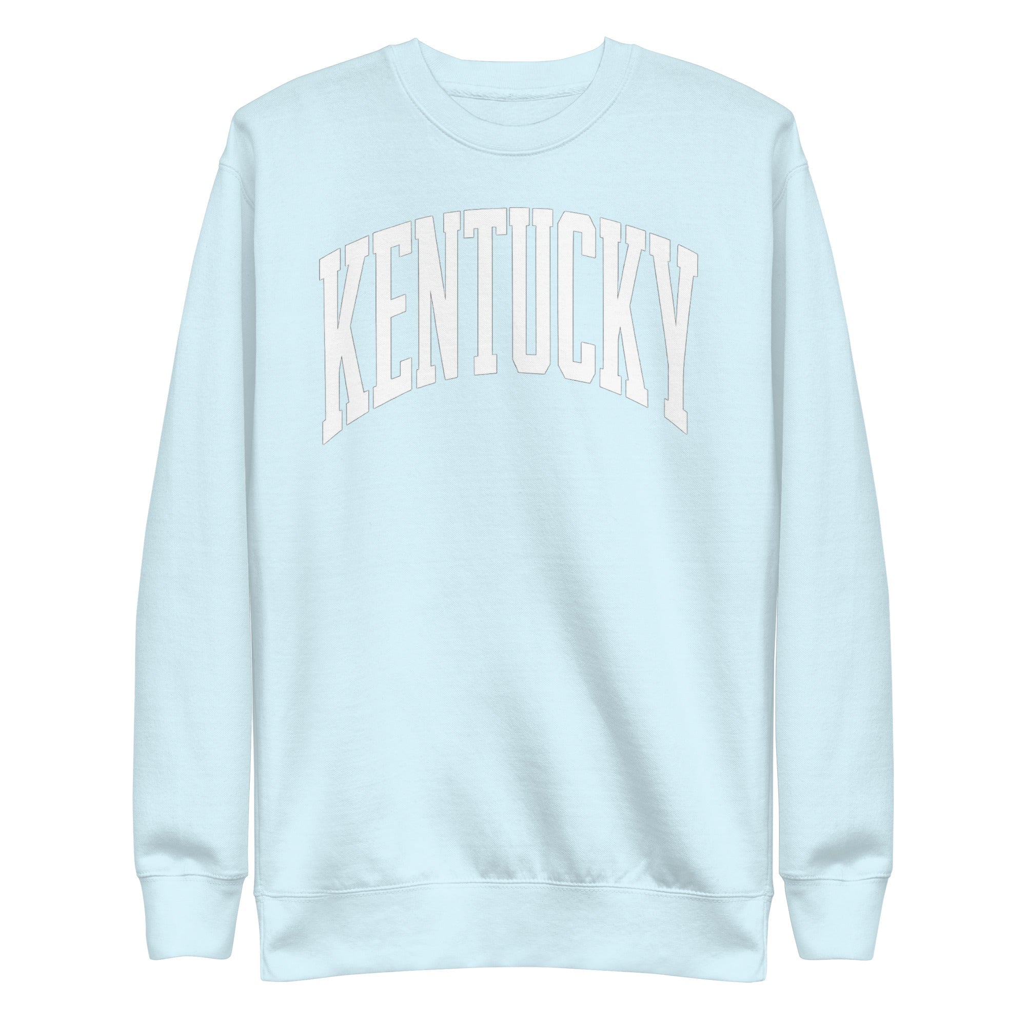 Kentucky White Arch Sweatshirt | Vintage Athletic Design - Bluegrass Elite Apparel LLC