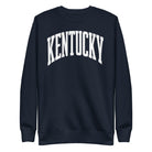 Kentucky White Arch Sweatshirt | Vintage Athletic Design - Bluegrass Elite Apparel LLC
