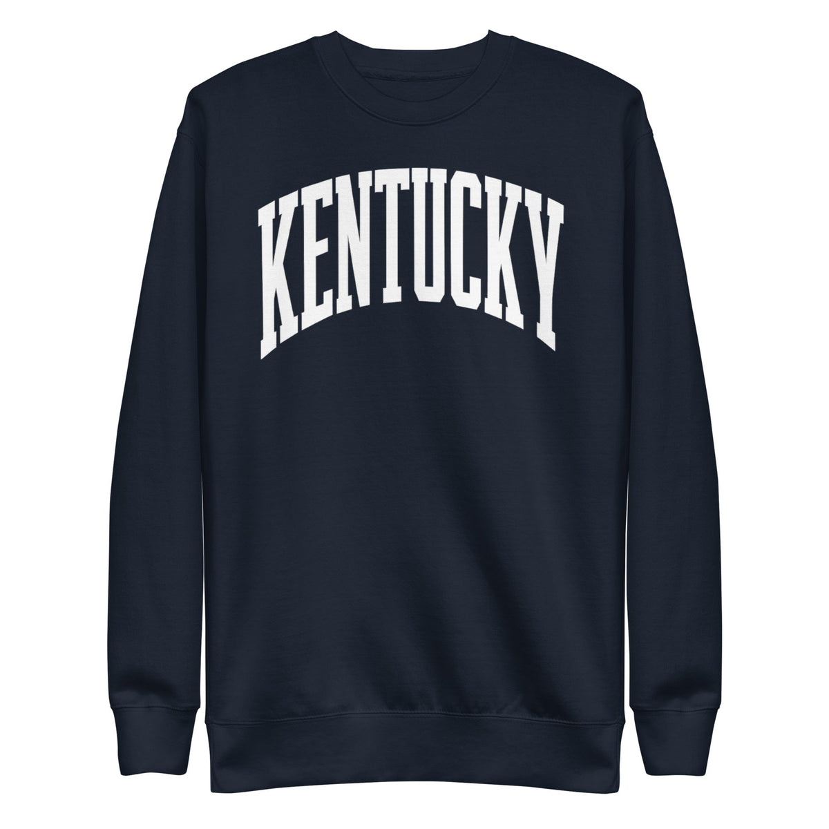 Kentucky White Arch Sweatshirt | Vintage Athletic Design - Bluegrass Elite Apparel LLC