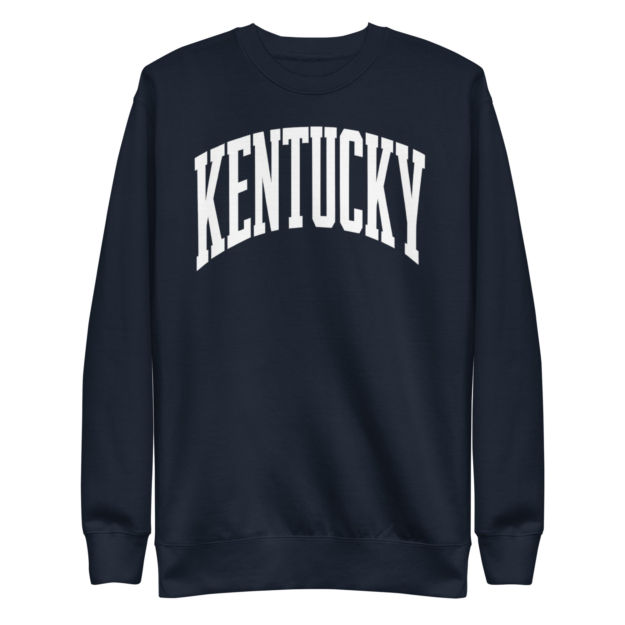 Kentucky White Arch Sweatshirt | Vintage Athletic Design - Bluegrass Elite Apparel LLC
