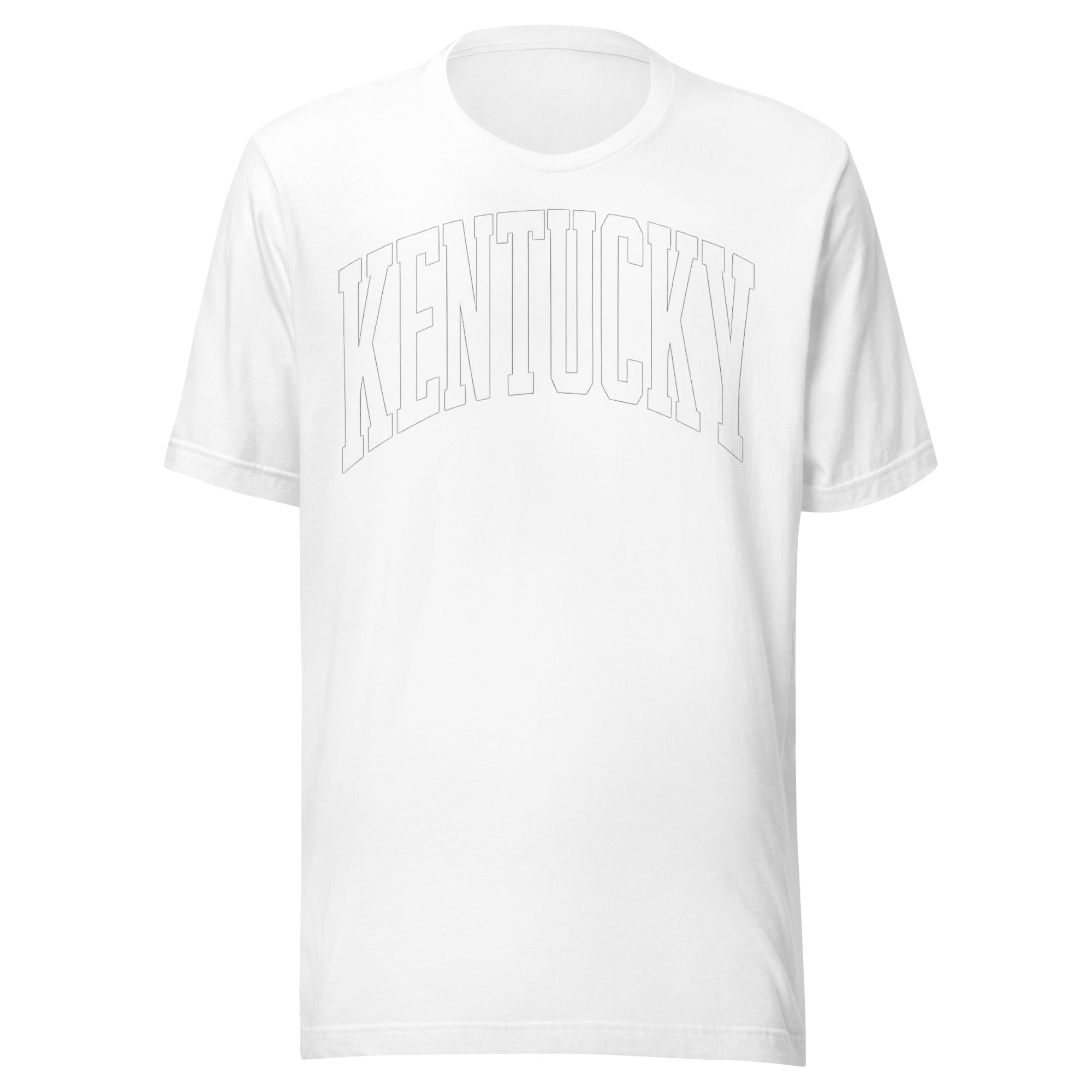 Kentucky White Arch Tee | Vintage Athletic Design | Classic - Bluegrass Elite Apparel LLC