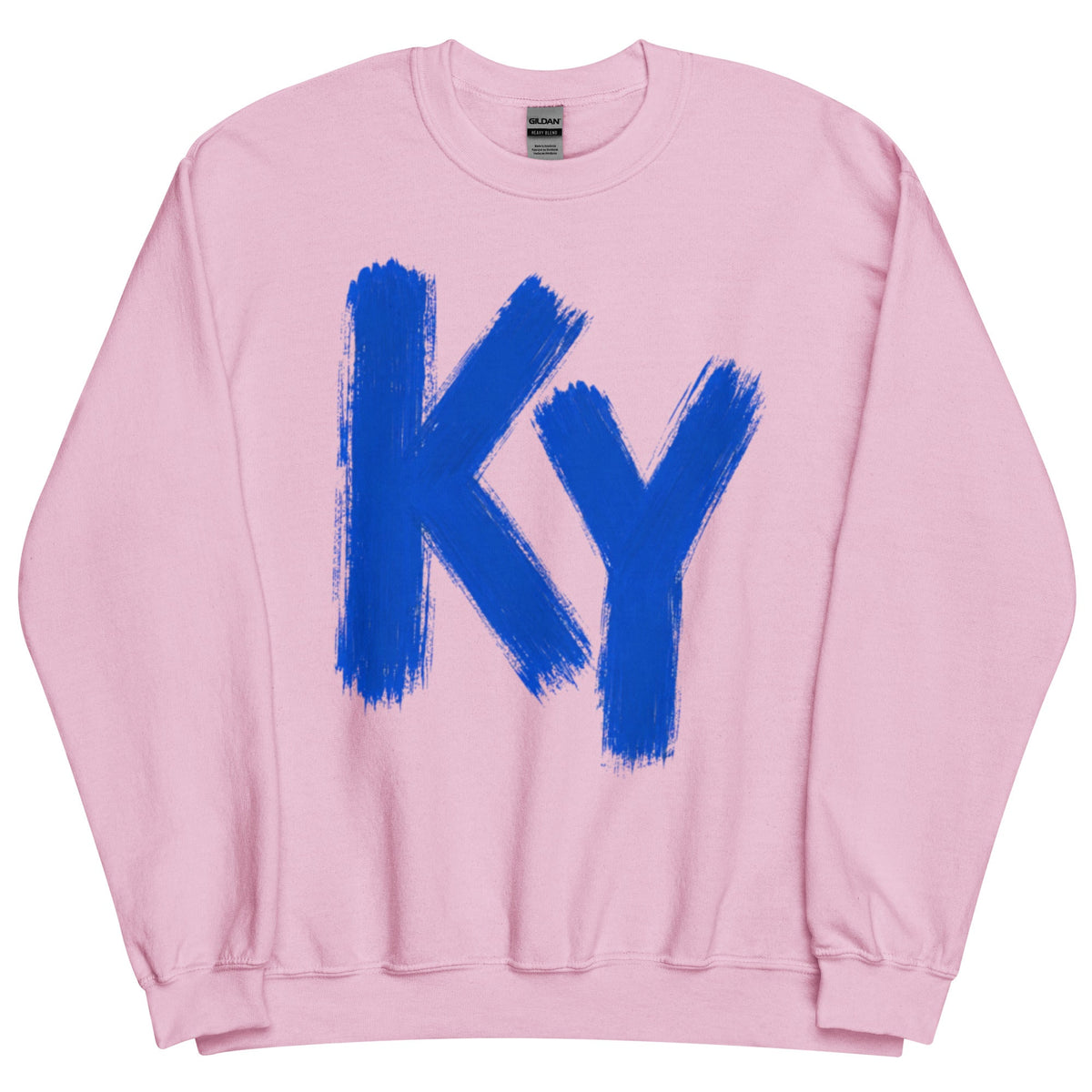 KY Brush Script Sweatshirt | Kentucky Blue Paint Design - Bluegrass Elite Apparel LLC