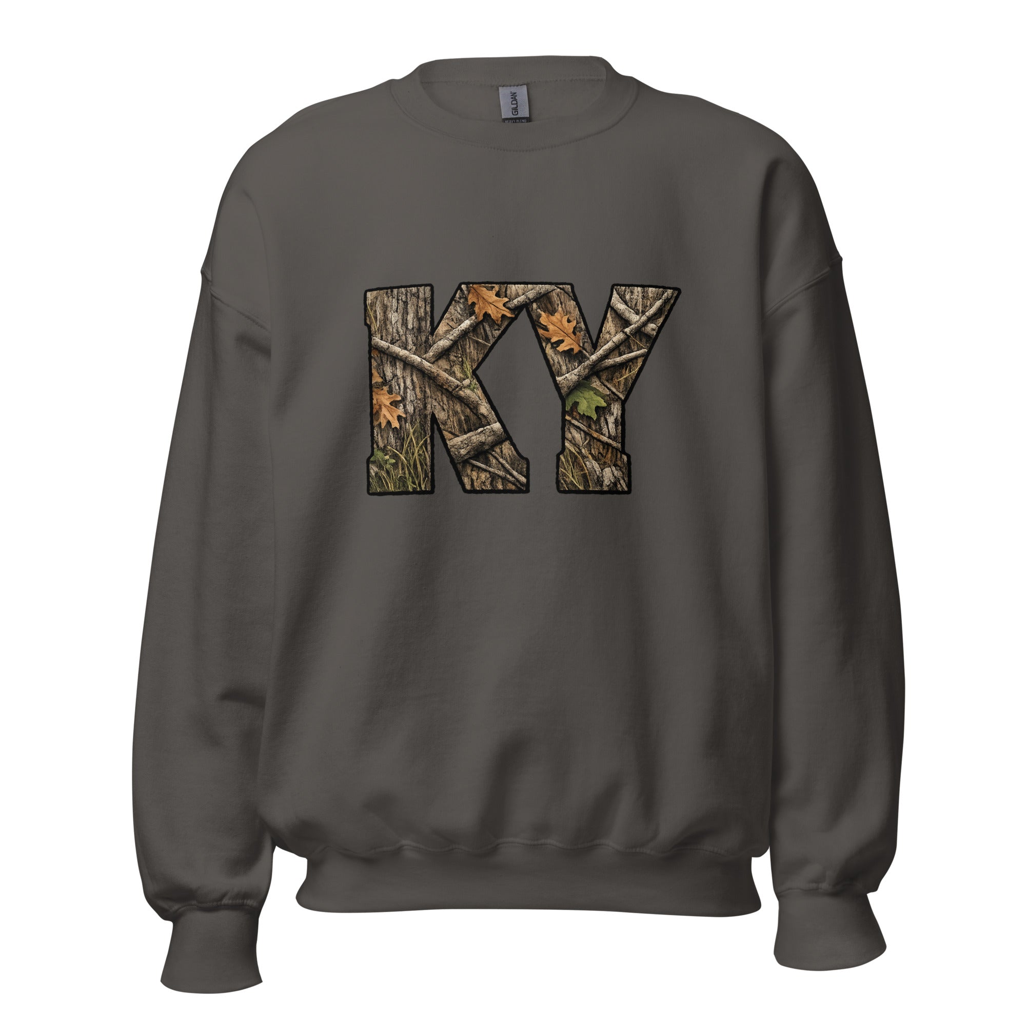 KY Camo Sweatshirt | Mossy Oak Word Art | Outdoor Style - Bluegrass Elite Apparel LLC