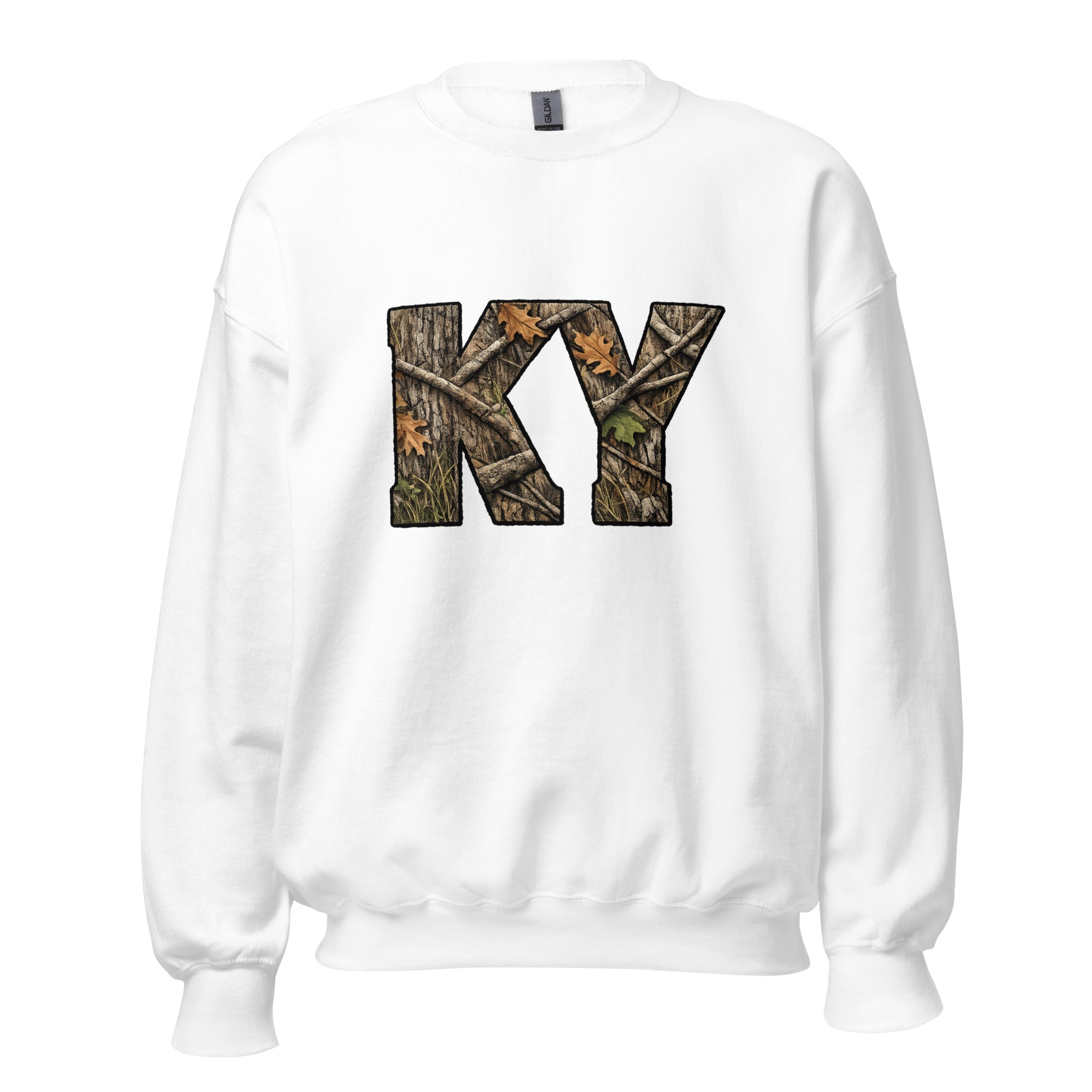 KY Camo Sweatshirt | Mossy Oak Word Art | Outdoor Style - Bluegrass Elite Apparel LLC
