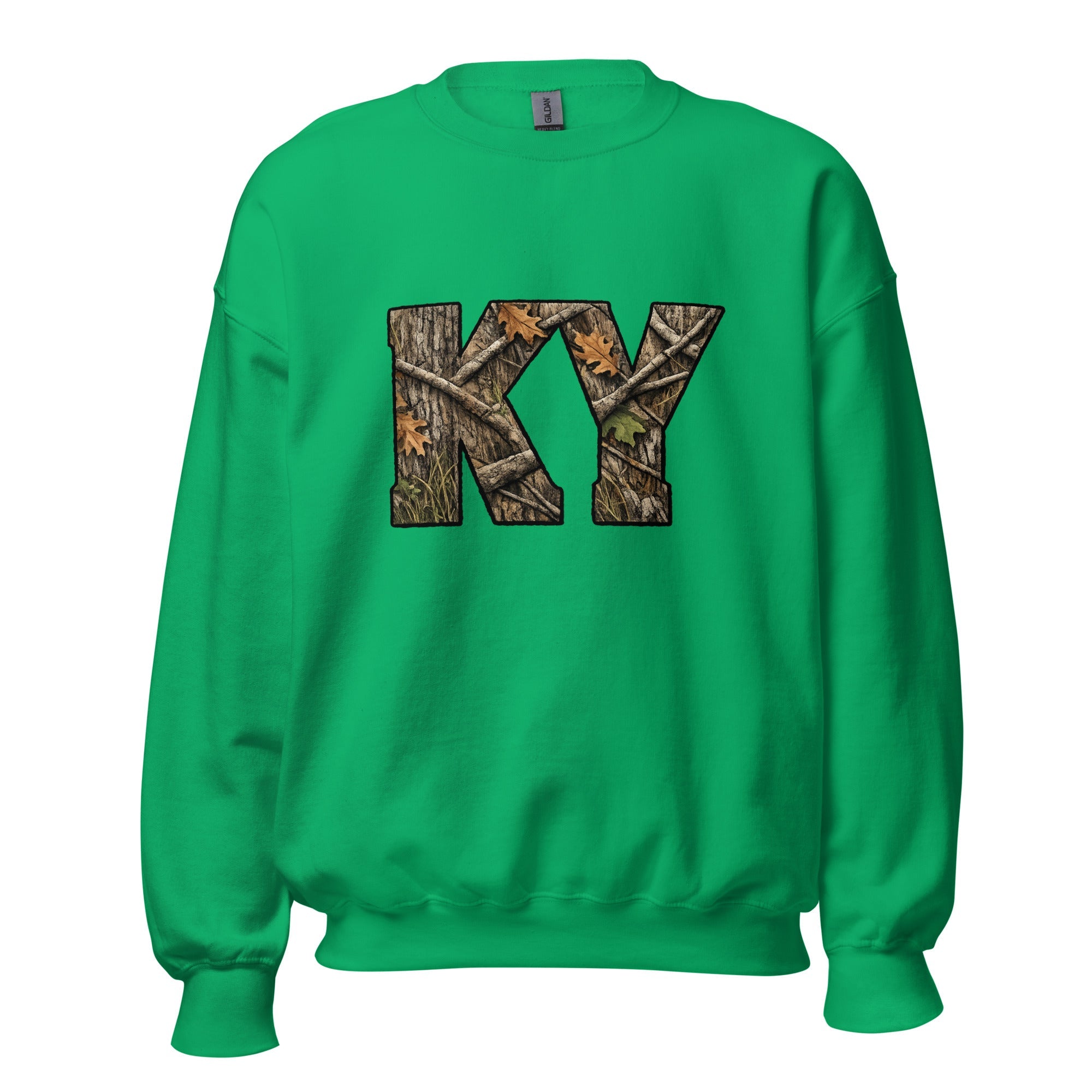 KY Camo Sweatshirt | Mossy Oak Word Art | Outdoor Style - Bluegrass Elite Apparel LLC