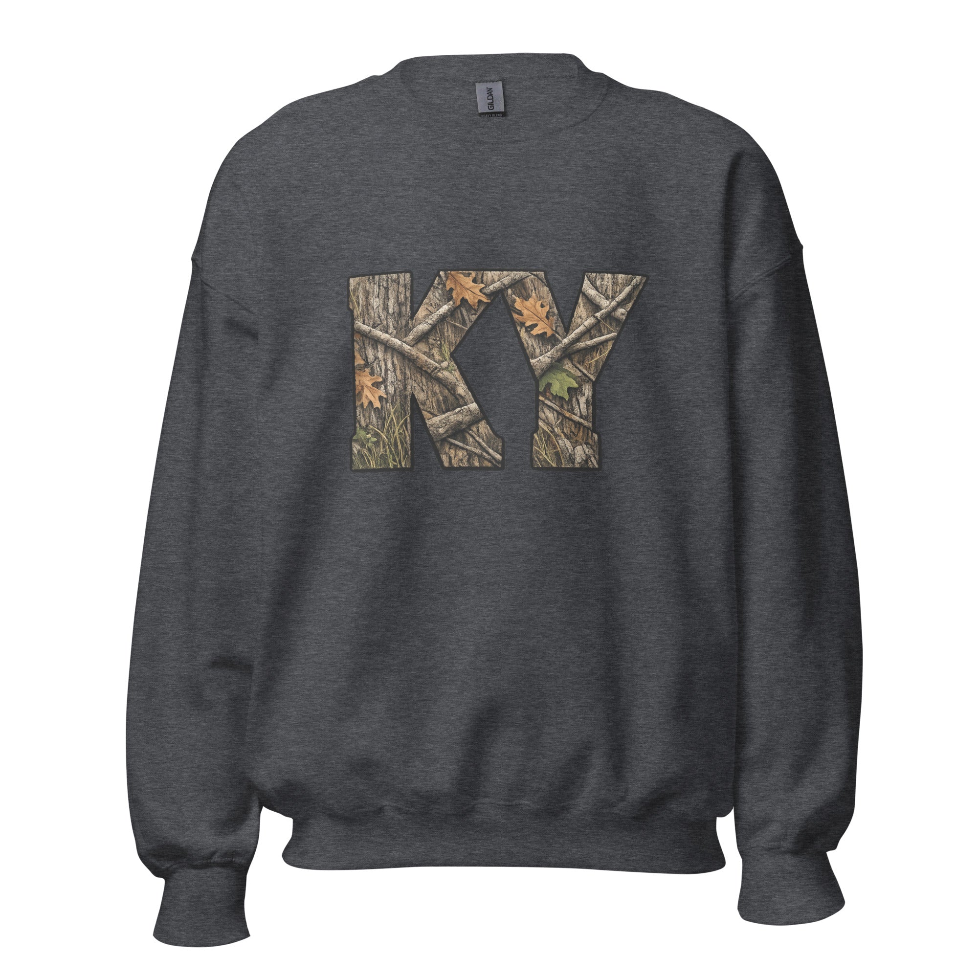 KY Camo Sweatshirt | Mossy Oak Word Art | Outdoor Style - Bluegrass Elite Apparel LLC