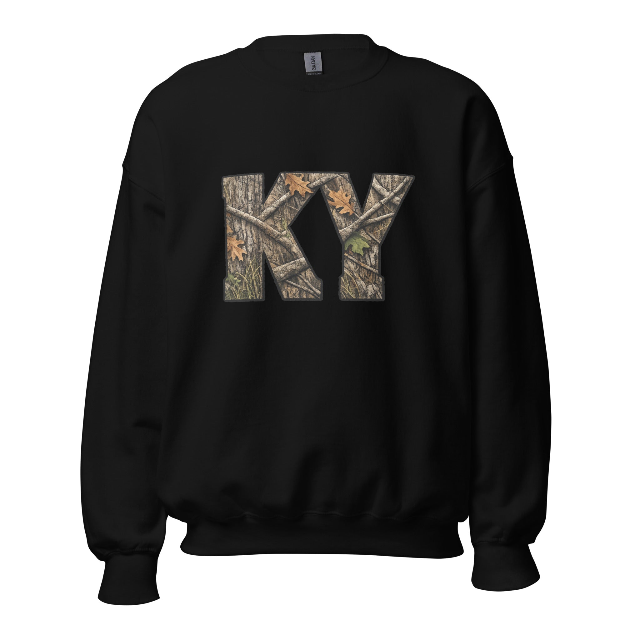KY Camo Sweatshirt | Mossy Oak Word Art | Outdoor Style - Bluegrass Elite Apparel LLC