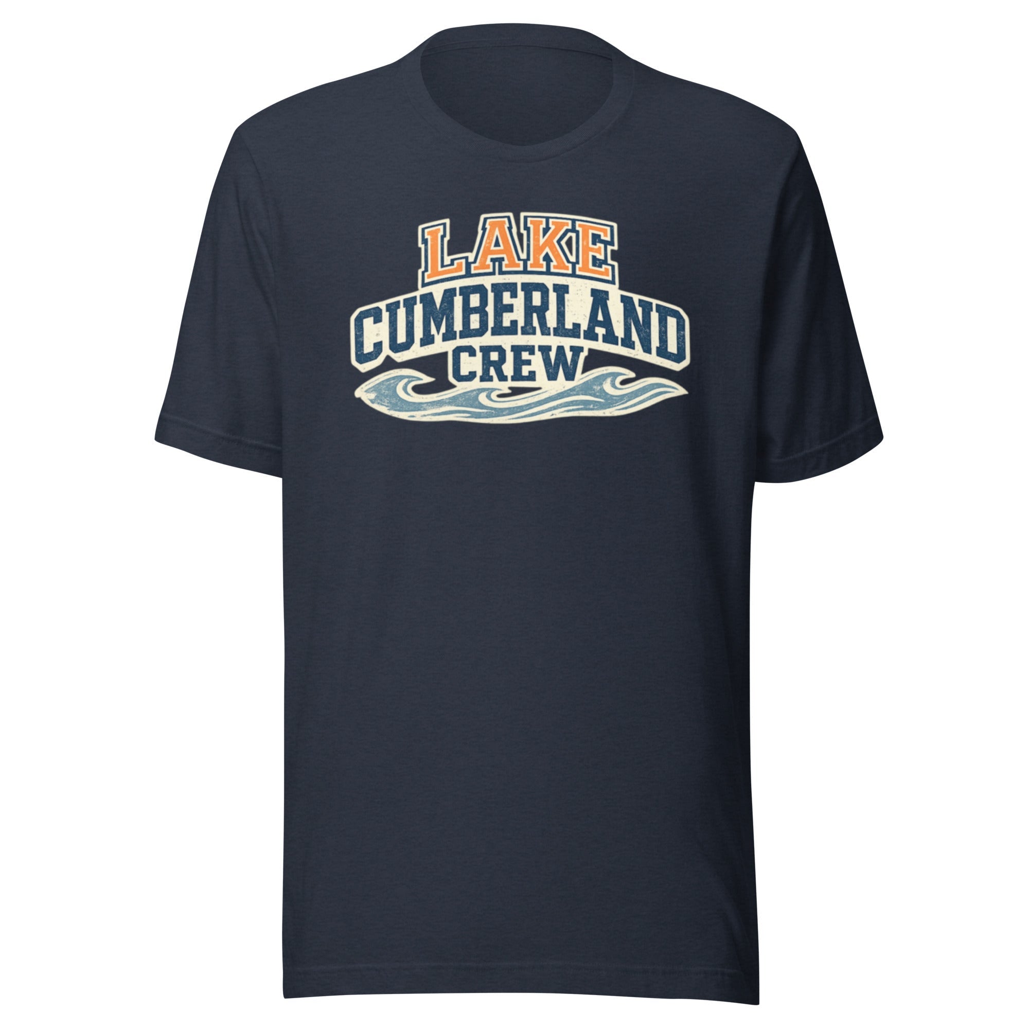 Lake Cumberland Crew Shirt | Vintage Collegiate Wave Design | Classic - Bluegrass Elite Apparel LLC