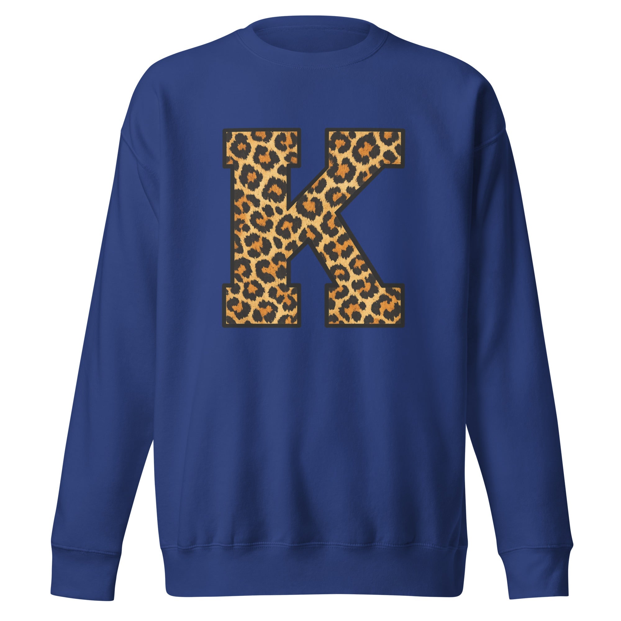 Leopard Print K Sweatshirt | Premium Fleece Streetwear - Bluegrass Elite Apparel LLC