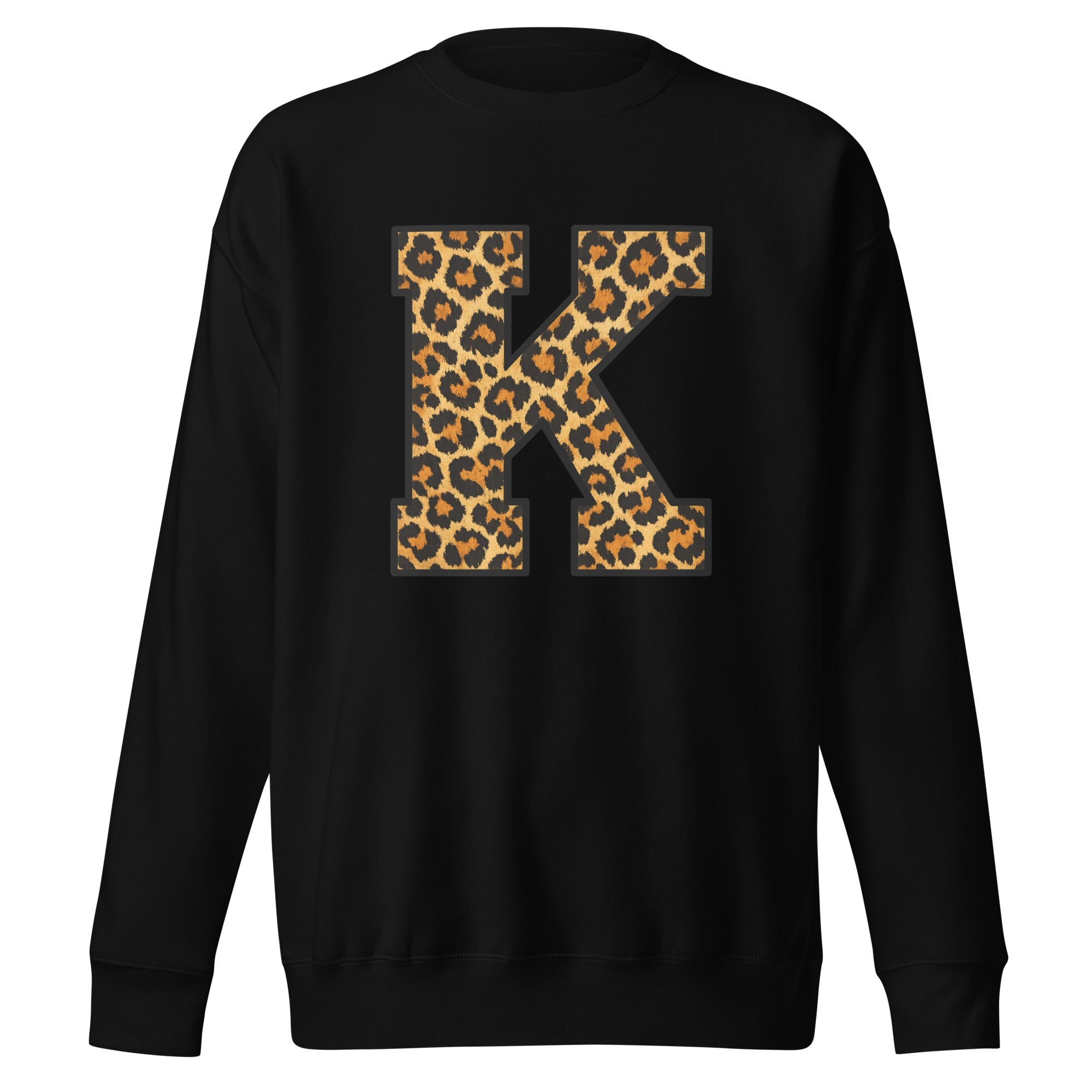 Leopard Print K Sweatshirt | Premium Fleece Streetwear - Bluegrass Elite Apparel LLC