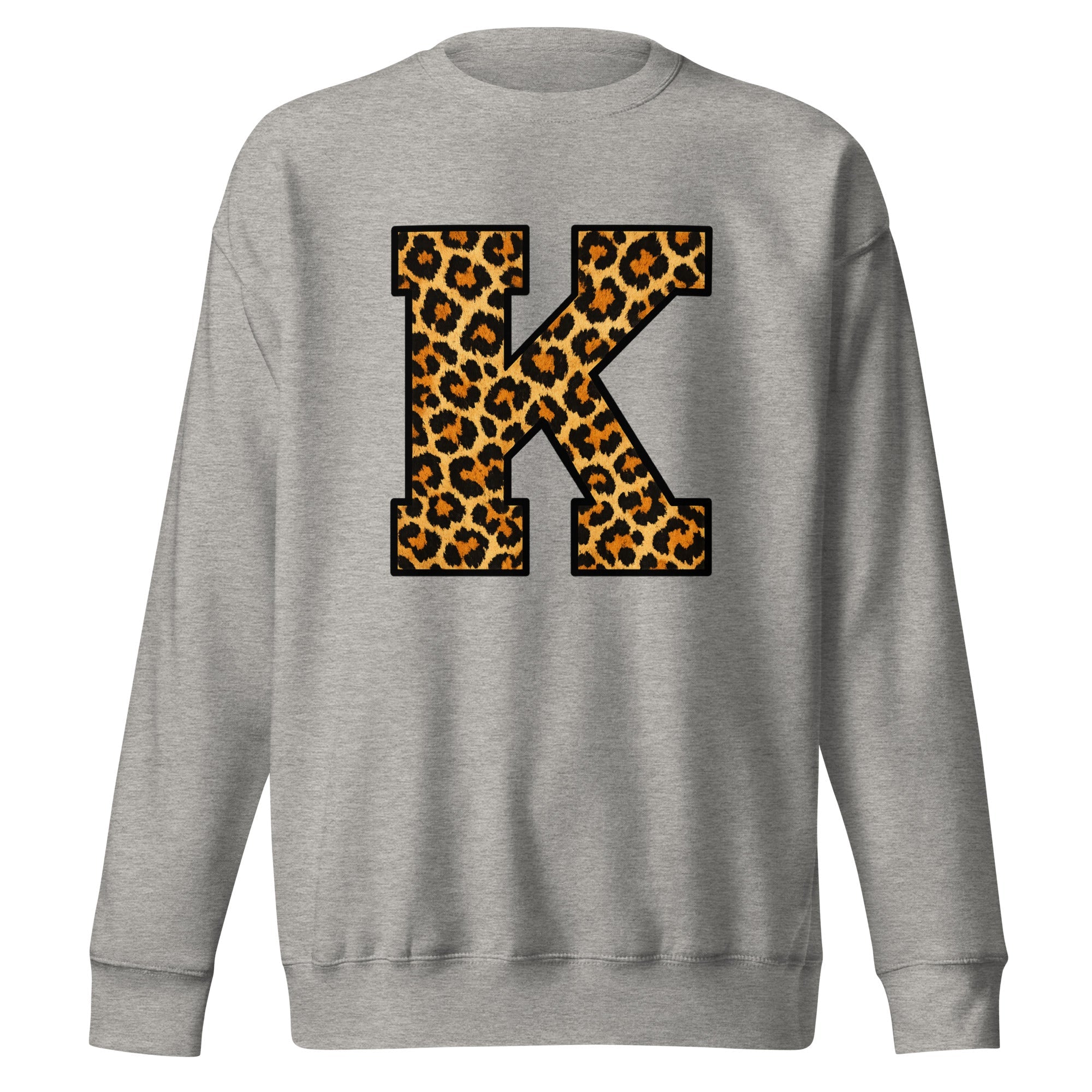 Leopard Print K Sweatshirt | Premium Fleece Streetwear - Bluegrass Elite Apparel LLC