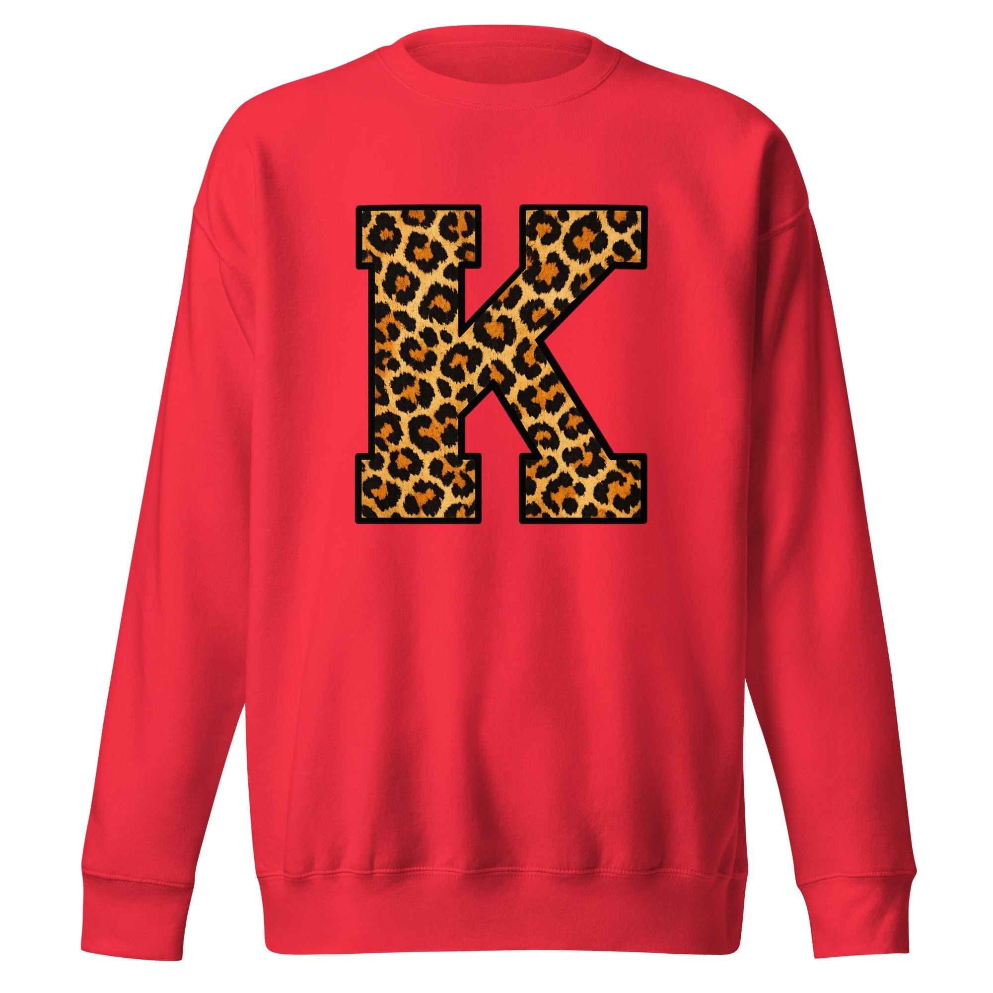 Leopard Print K Sweatshirt | Premium Fleece Streetwear - Bluegrass Elite Apparel LLC