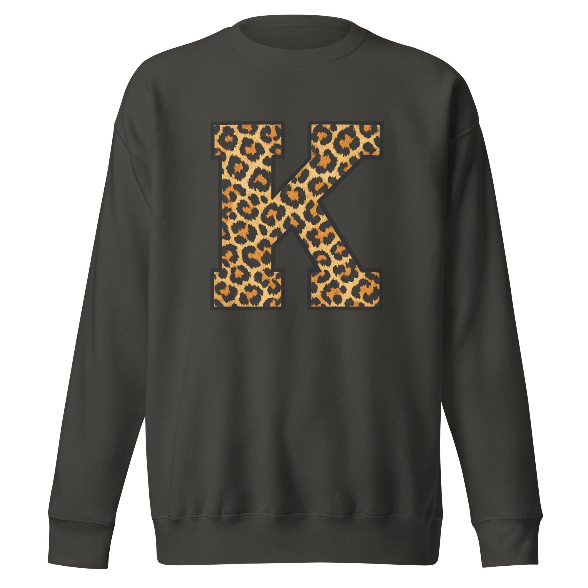 Leopard Print K Sweatshirt | Premium Fleece Streetwear - Bluegrass Elite Apparel LLC