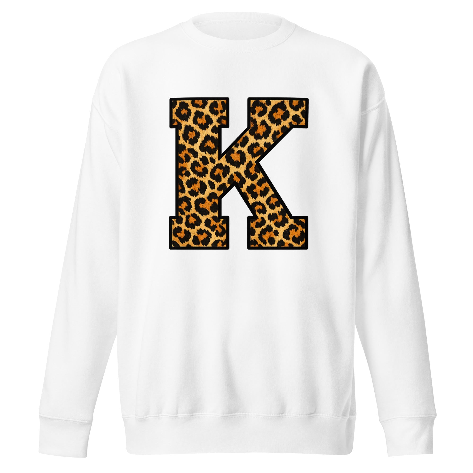 Leopard Print K Sweatshirt | Premium Fleece Streetwear - Bluegrass Elite Apparel LLC