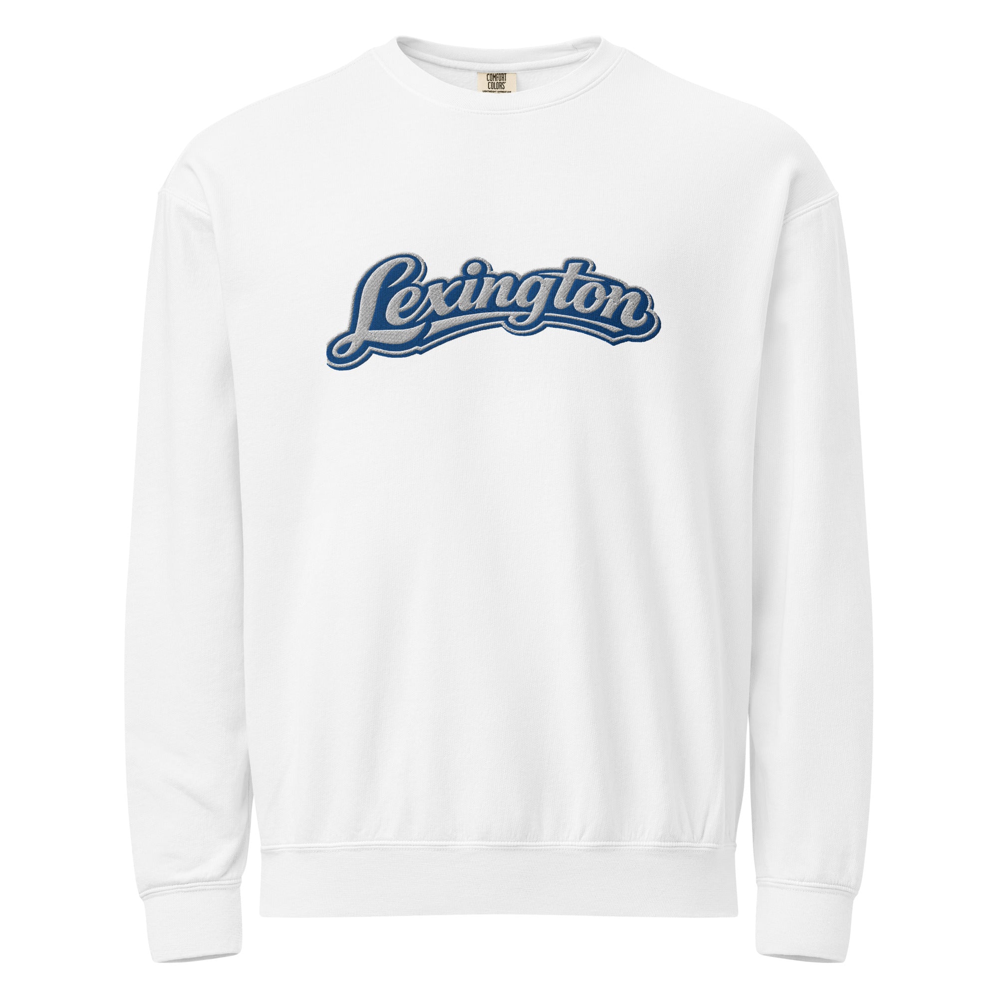 Lexington Embroidered Sweatshirt | Vintage Arch Script | Fleece - Bluegrass Elite Apparel LLC