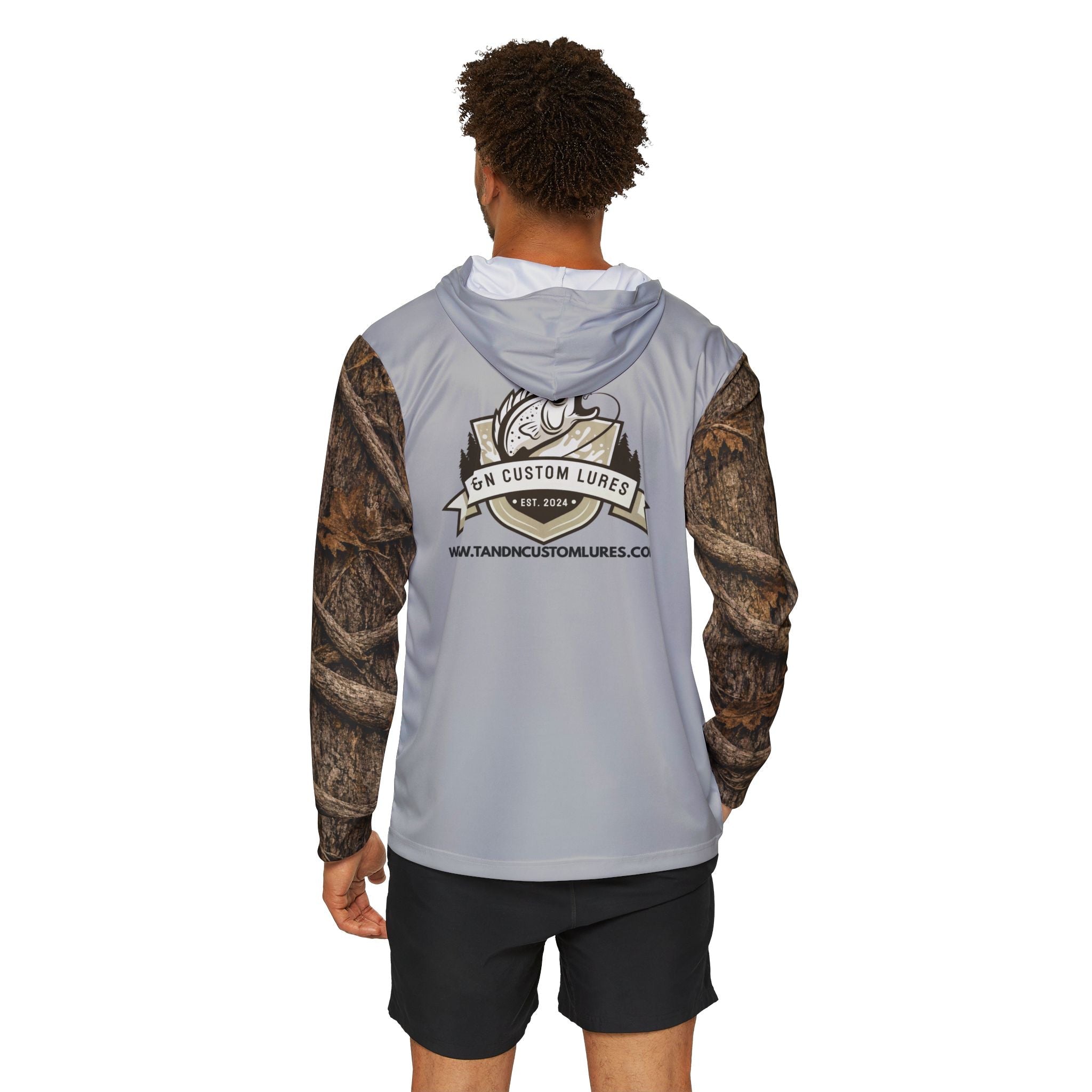 Lightweight Camo Sleeve Outdoor Hoodie – T&N Custom Lures Edition - Bluegrass Elite Apparel LLC