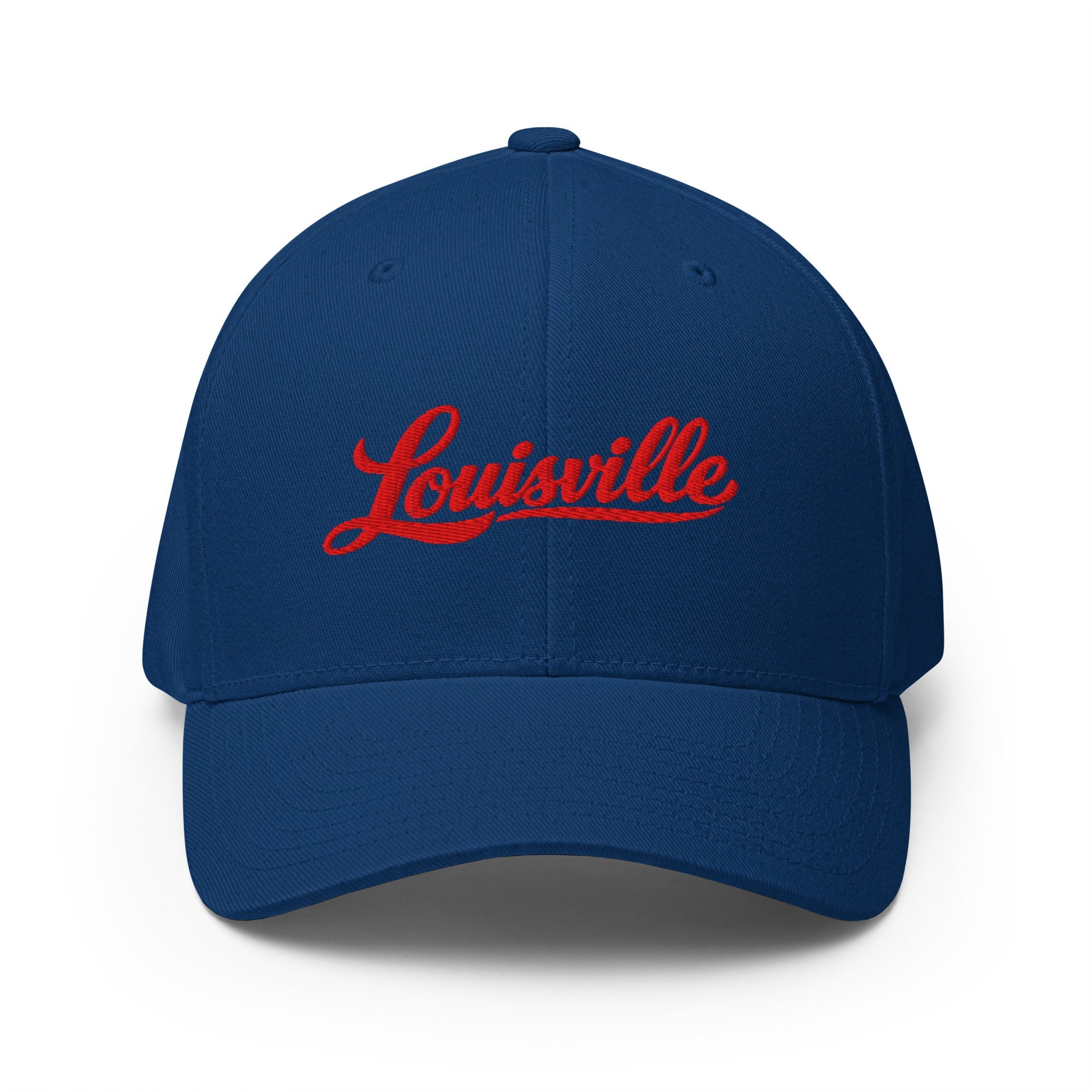 Louisville Hat | Red Script Embroidered Twill Cap - Bluegrass Elite Apparel LLC