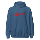 Louisville Hoodie | Red Script Embroidered Design | Unisex Comfort - Bluegrass Elite Apparel LLC