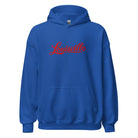 Louisville Hoodie | Red Script Embroidered Design | Unisex Comfort - Bluegrass Elite Apparel LLC