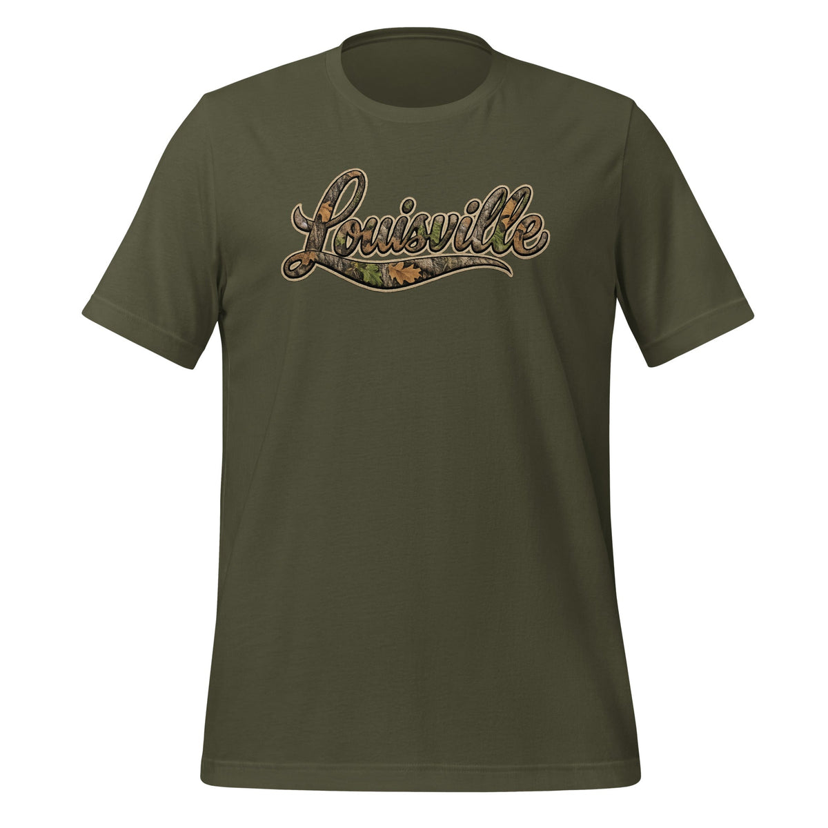 Louisville Script T-Shirt | Mossy Oak Style | Classic Cotton - Bluegrass Elite Apparel LLC