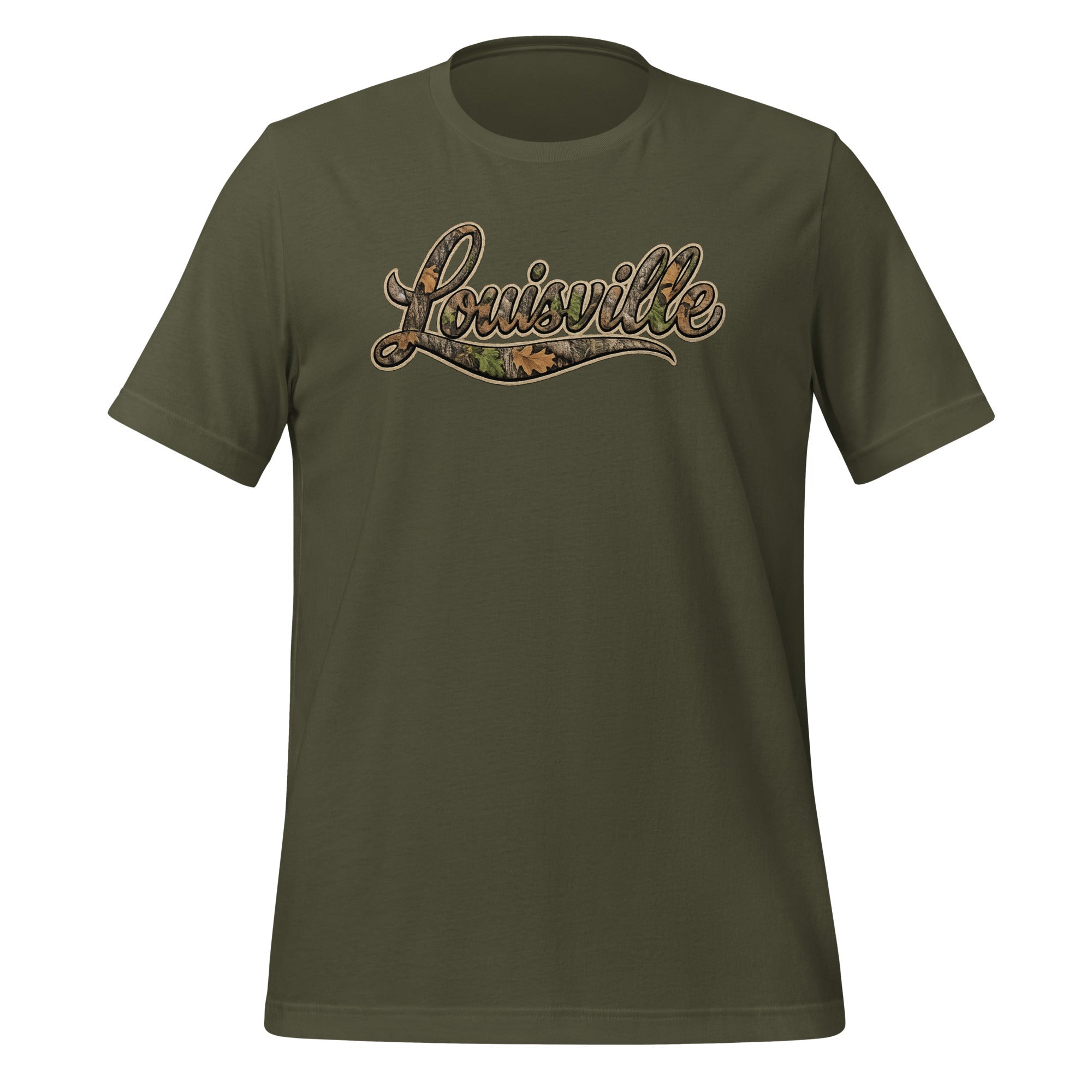 Louisville Script T-Shirt | Mossy Oak Style | Classic Cotton - Bluegrass Elite Apparel LLC