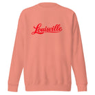 Louisville Sweatshirt | Red Script Fleece Crewneck | Unisex Fit - Bluegrass Elite Apparel LLC