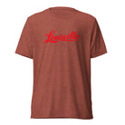 Louisville T-Shirt | Red Script Design | Elite Tri - Blend - Bluegrass Elite Apparel LLC