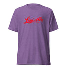 Louisville T-Shirt | Red Script Design | Elite Tri - Blend - Bluegrass Elite Apparel LLC