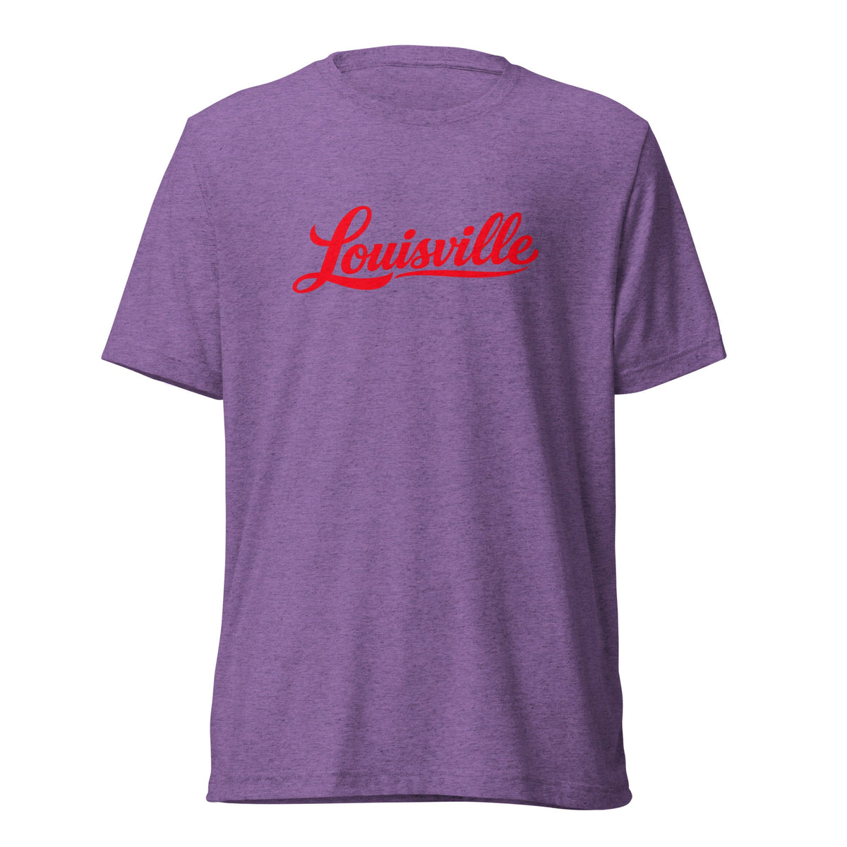 Louisville T-Shirt | Red Script Design | Elite Tri - Blend - Bluegrass Elite Apparel LLC