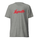 Louisville T-Shirt | Red Script Design | Elite Tri - Blend - Bluegrass Elite Apparel LLC
