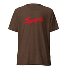 Louisville T-Shirt | Red Script Design | Elite Tri - Blend - Bluegrass Elite Apparel LLC
