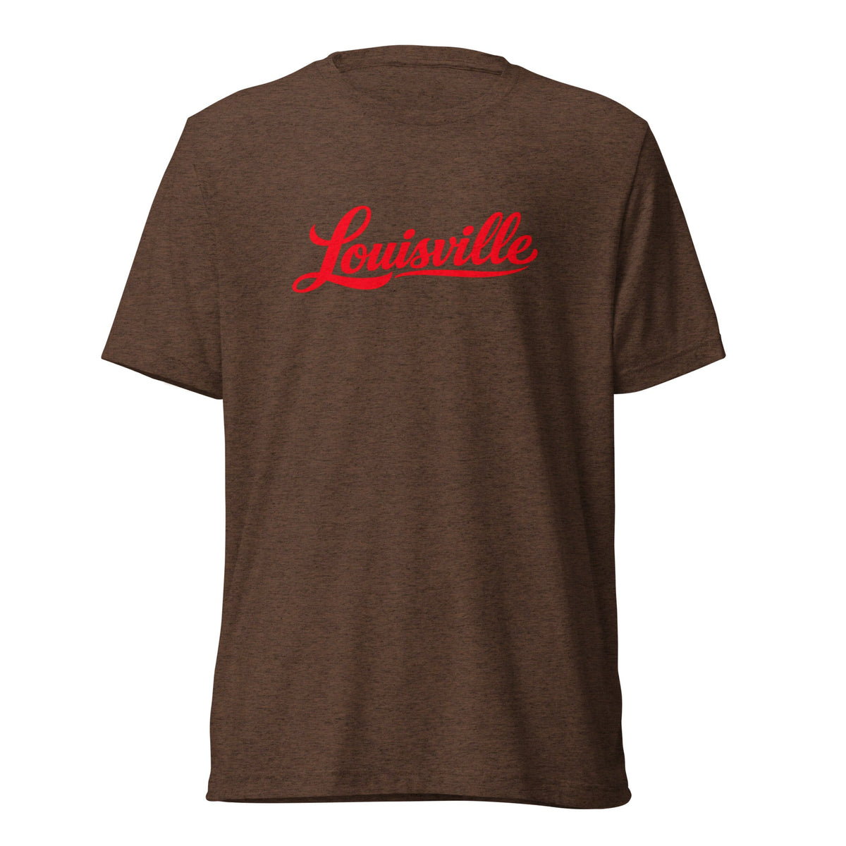 Louisville T-Shirt | Red Script Design | Elite Tri - Blend - Bluegrass Elite Apparel LLC
