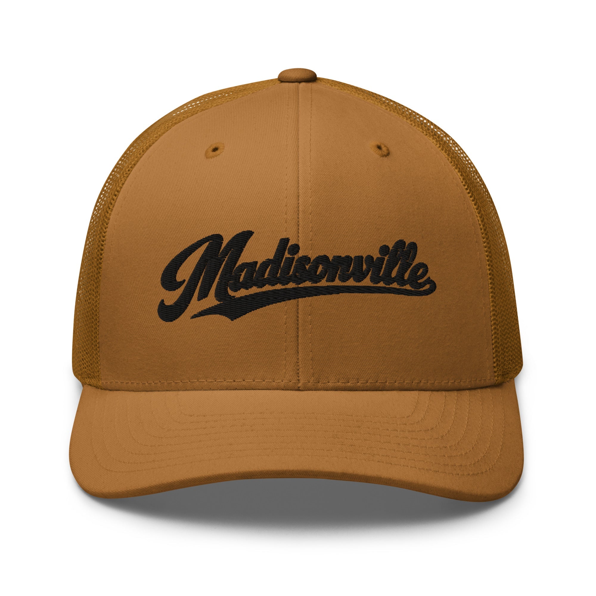 Madisonville Vintage Script Trucker Hat – Kentucky Cities Series - Bluegrass Elite Apparel LLC