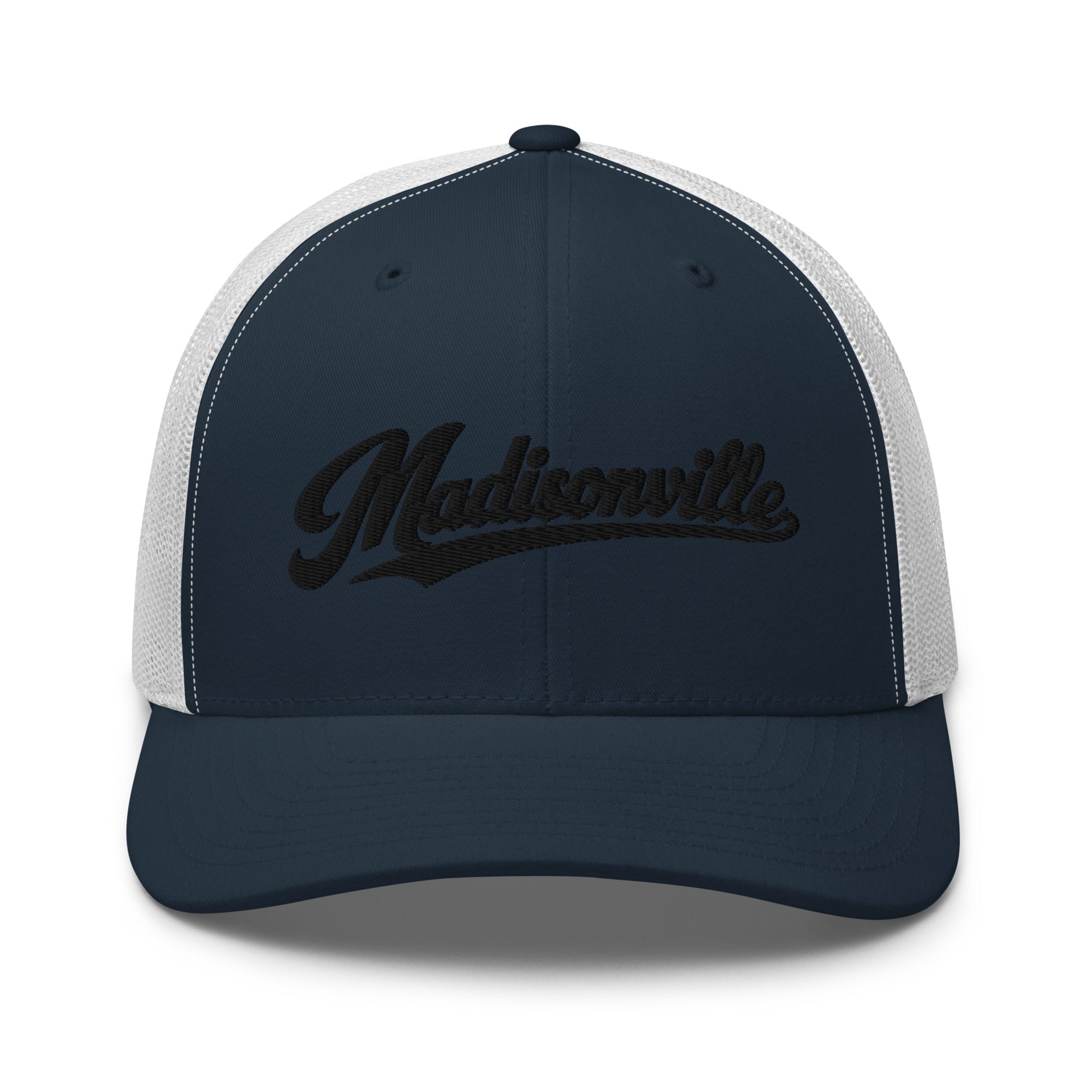 Madisonville Vintage Script Trucker Hat – Kentucky Cities Series - Bluegrass Elite Apparel LLC
