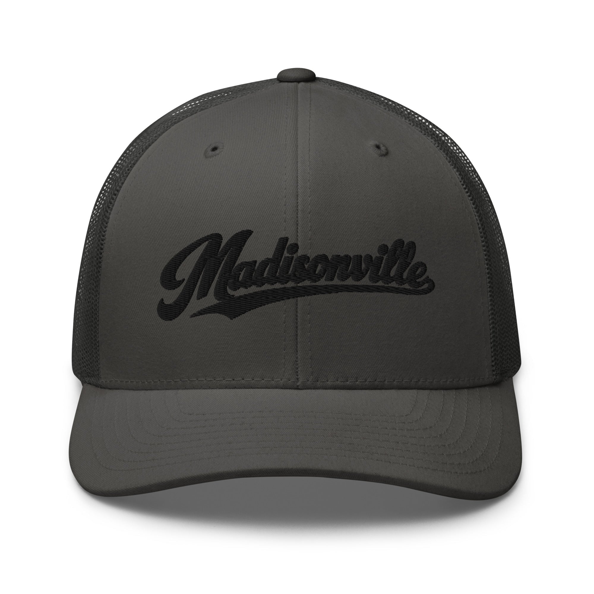 Madisonville Vintage Script Trucker Hat – Kentucky Cities Series - Bluegrass Elite Apparel LLC