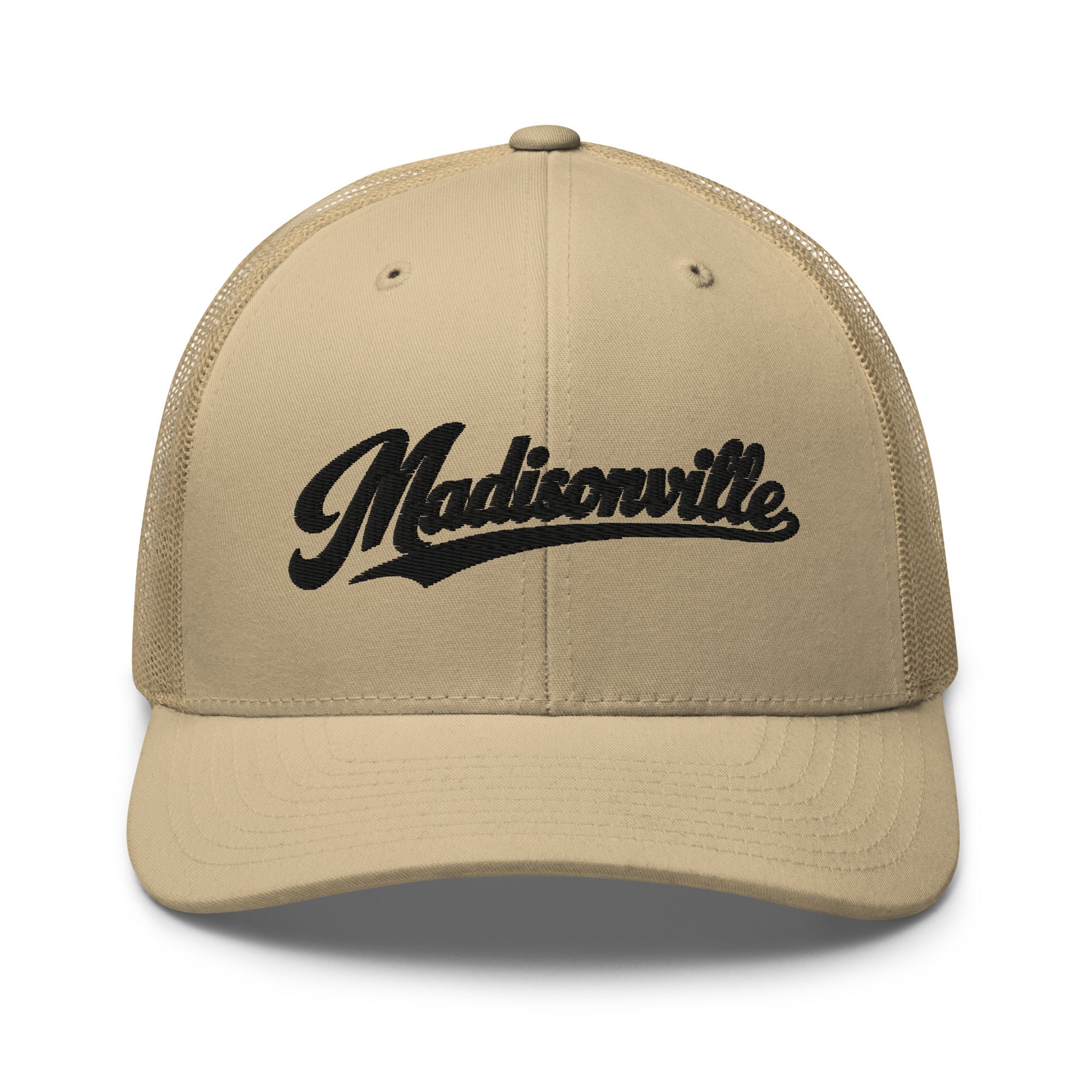 Madisonville Vintage Script Trucker Hat – Kentucky Cities Series - Bluegrass Elite Apparel LLC